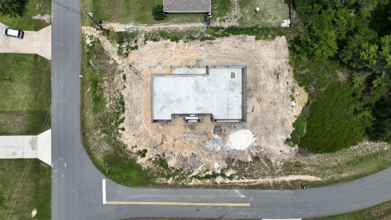 Fundação em construção de uma das casas da NHP Builder em Marion Oaks, na Flórida